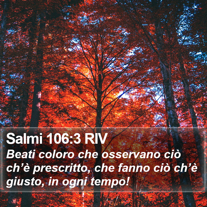 Salmi 106:3 RIV Bible Study