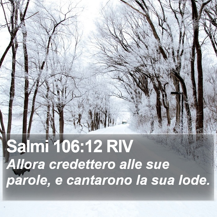 Salmi 106:12 RIV Bible Study