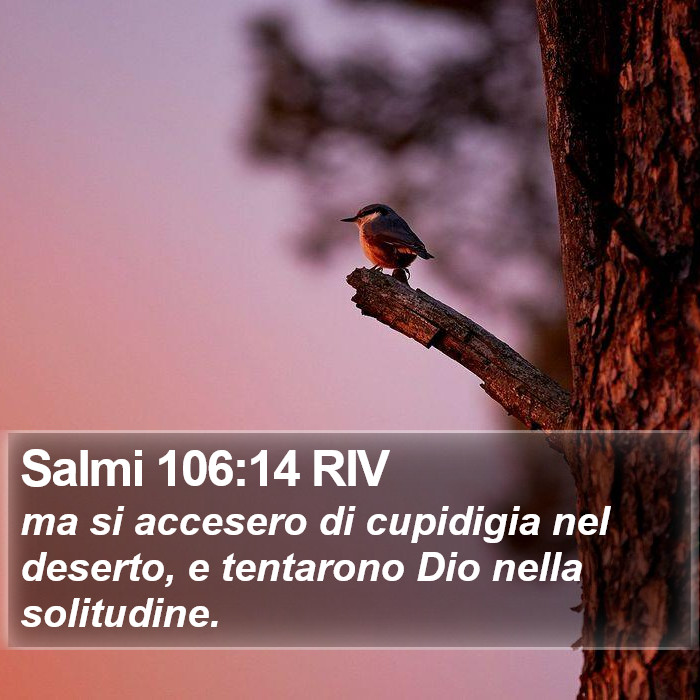 Salmi 106:14 RIV Bible Study