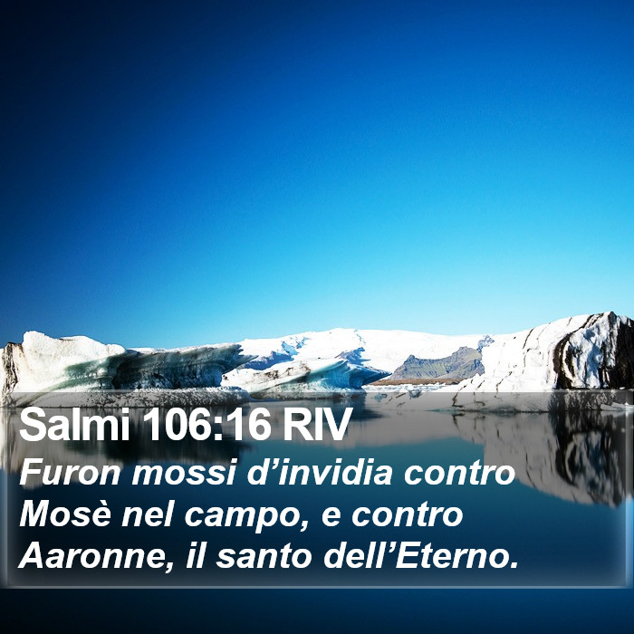 Salmi 106:16 RIV Bible Study