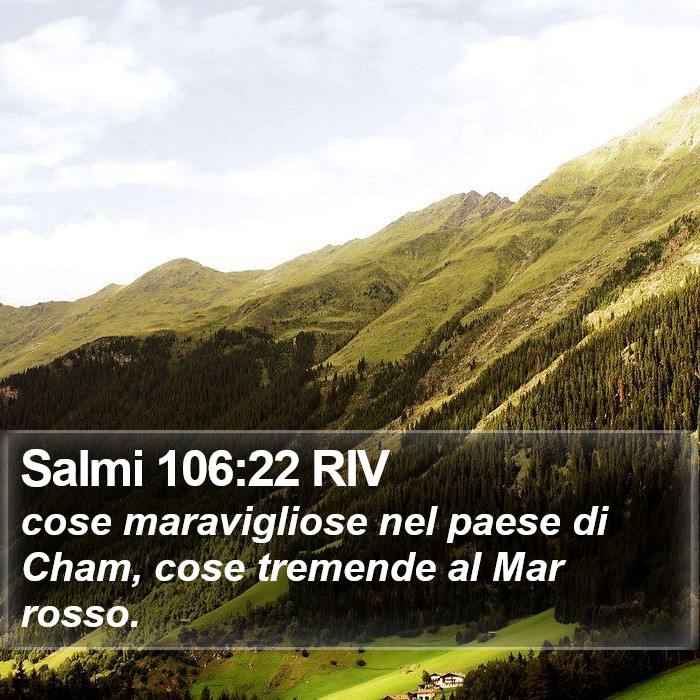 Salmi 106:22 RIV Bible Study