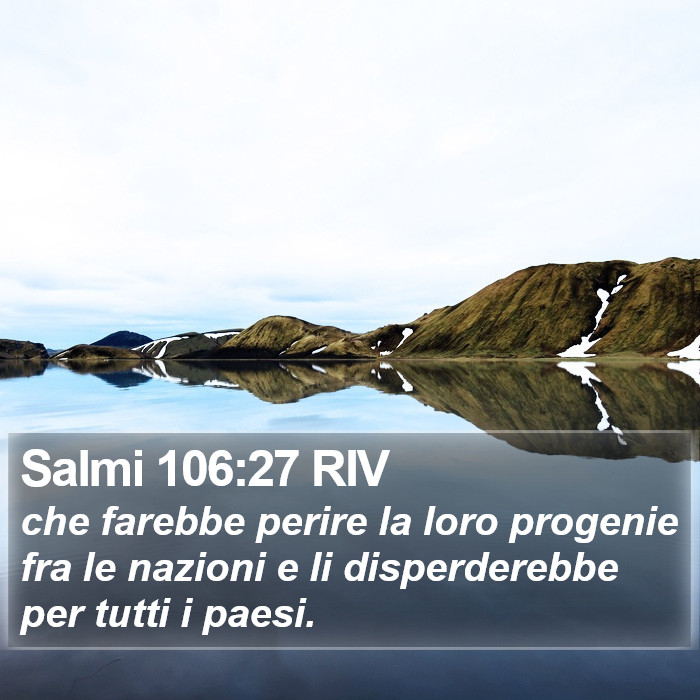 Salmi 106:27 RIV Bible Study