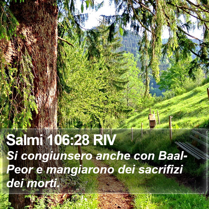 Salmi 106:28 RIV Bible Study