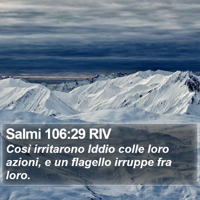 Salmi 106:29 RIV Bible Study