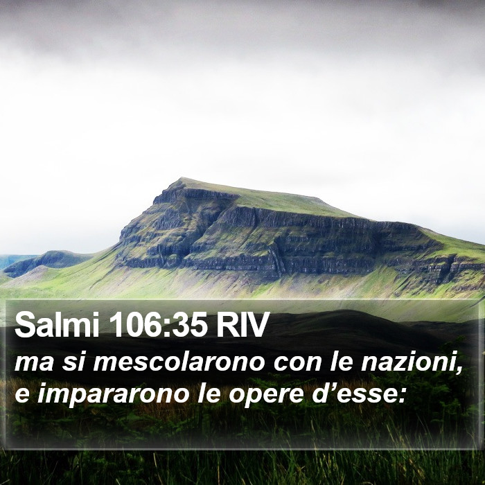 Salmi 106:35 RIV Bible Study