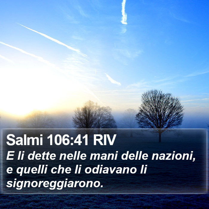 Salmi 106:41 RIV Bible Study