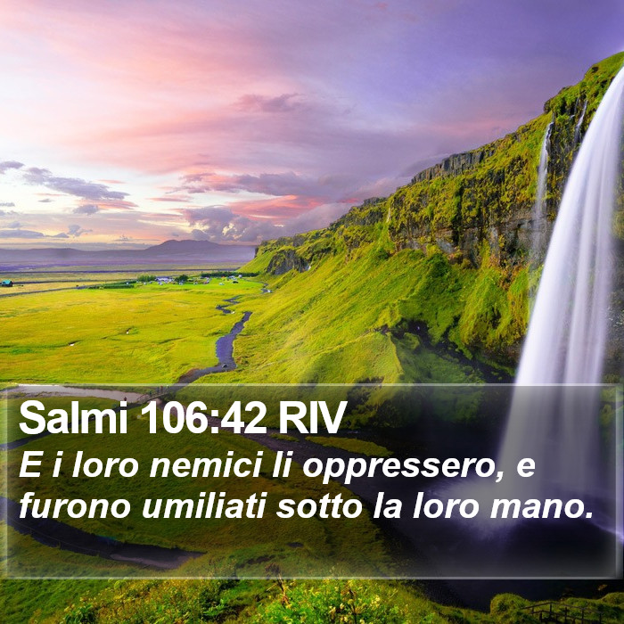 Salmi 106:42 RIV Bible Study