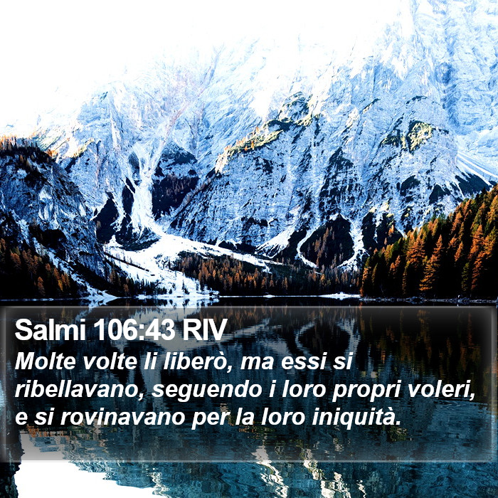 Salmi 106:43 RIV Bible Study