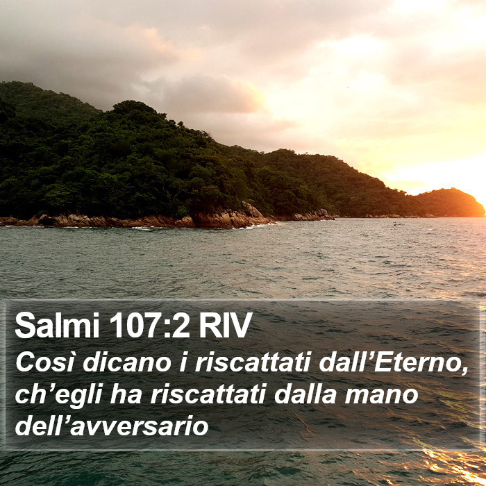 Salmi 107:2 RIV Bible Study
