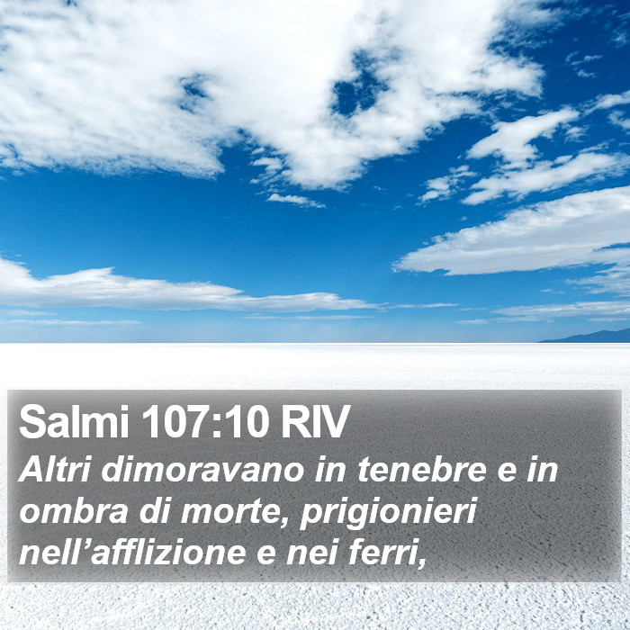 Salmi 107:10 RIV Bible Study