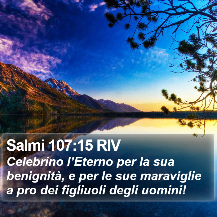 Salmi 107:15 RIV Bible Study