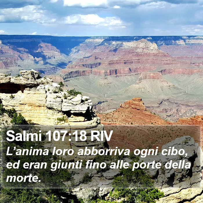 Salmi 107:18 RIV Bible Study