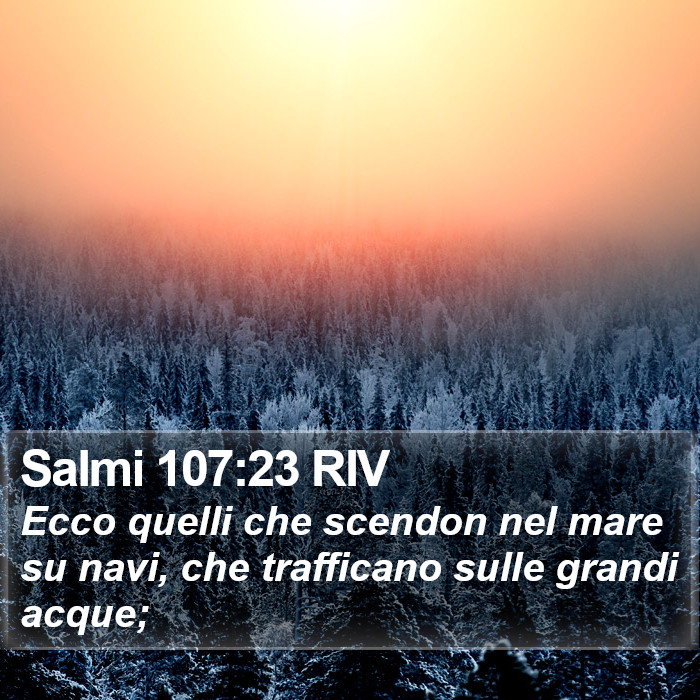Salmi 107:23 RIV Bible Study
