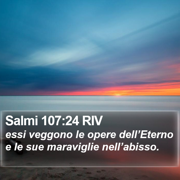 Salmi 107:24 RIV Bible Study