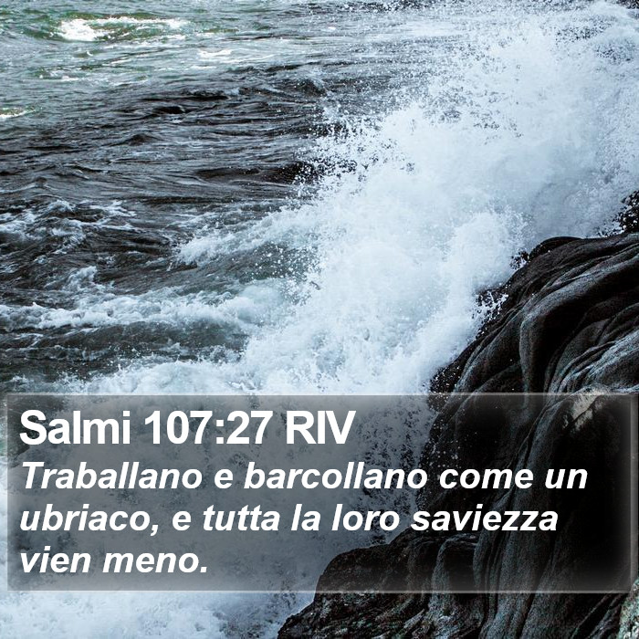 Salmi 107:27 RIV Bible Study