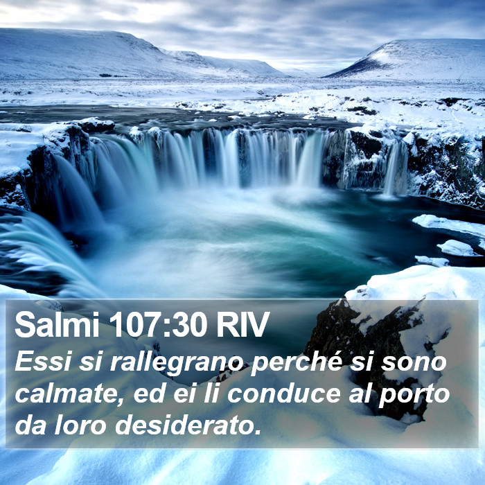 Salmi 107:30 RIV Bible Study