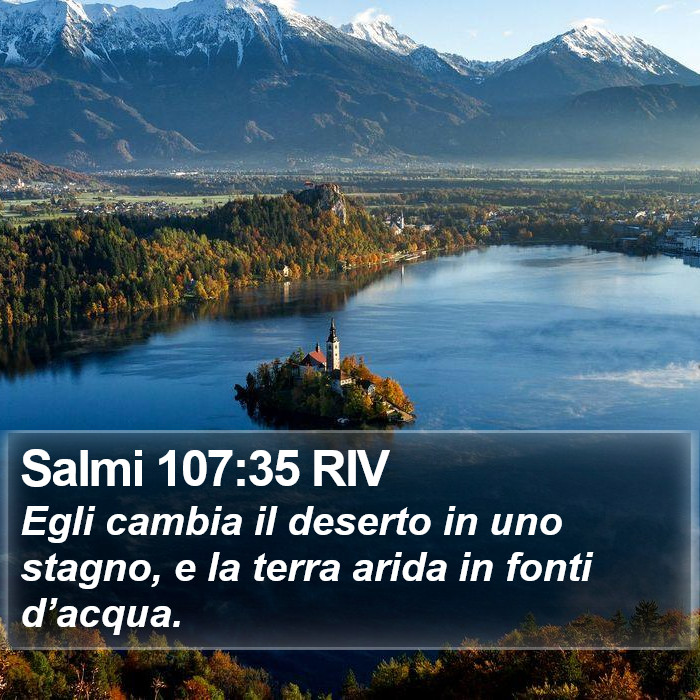 Salmi 107:35 RIV Bible Study