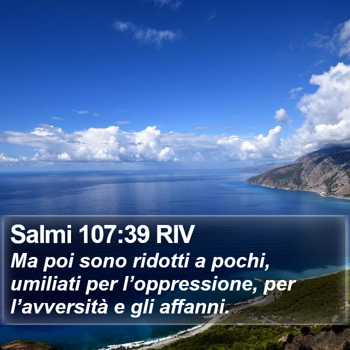 Salmi 107:39 RIV Bible Study