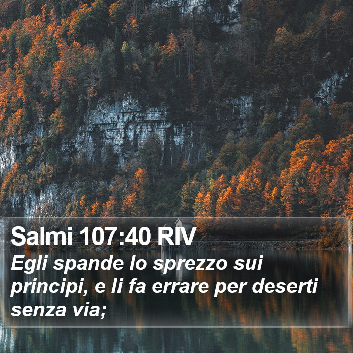 Salmi 107:40 RIV Bible Study
