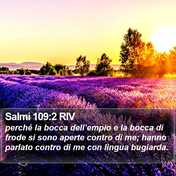 Salmi 109:2 RIV Bible Study