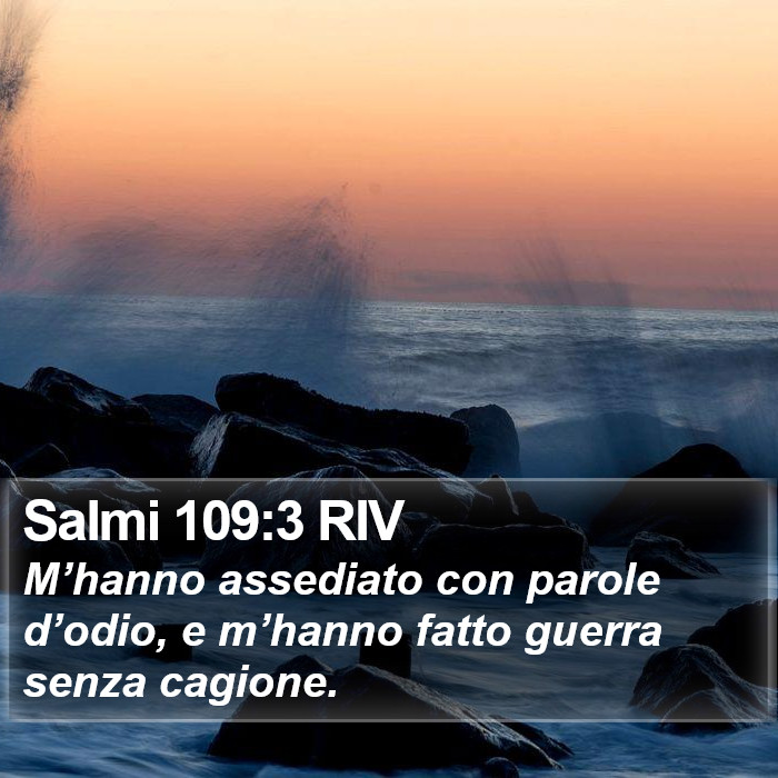 Salmi 109:3 RIV Bible Study