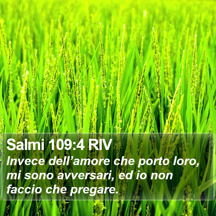 Salmi 109:4 RIV Bible Study