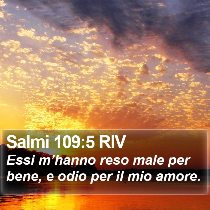 Salmi 109:5 RIV Bible Study