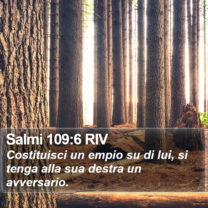 Salmi 109:6 RIV Bible Study
