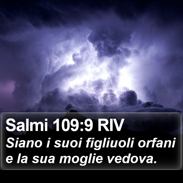 Salmi 109:9 RIV Bible Study