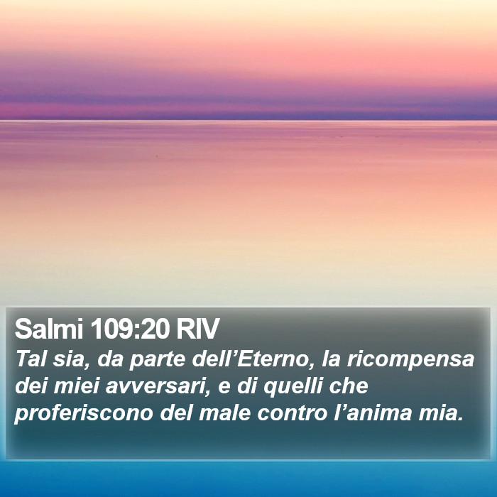 Salmi 109:20 RIV Bible Study