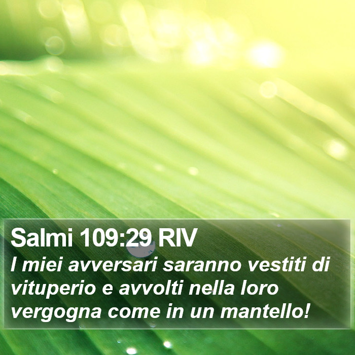 Salmi 109:29 RIV Bible Study