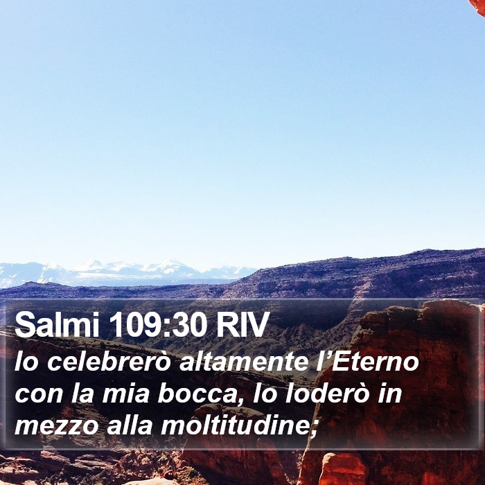 Salmi 109:30 RIV Bible Study