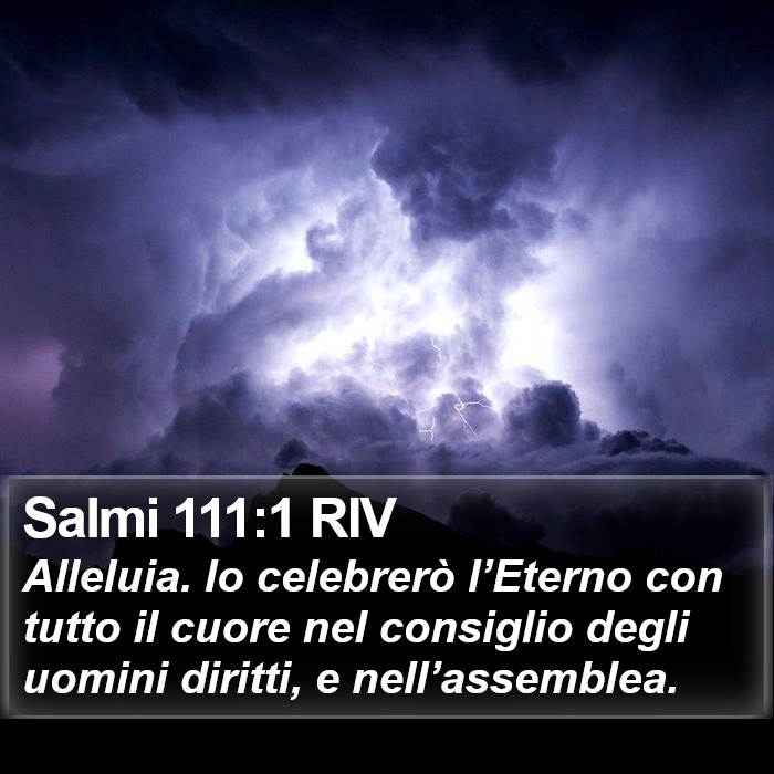 Salmi 111:1 RIV Bible Study