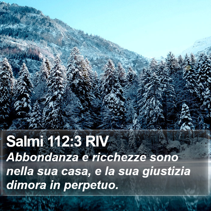 Salmi 112:3 RIV Bible Study
