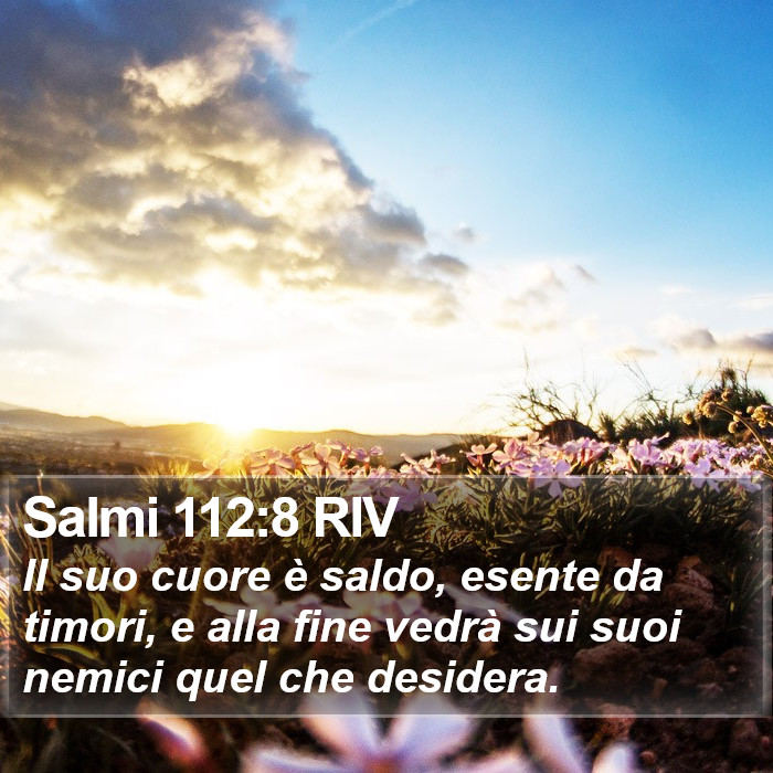 Salmi 112:8 RIV Bible Study