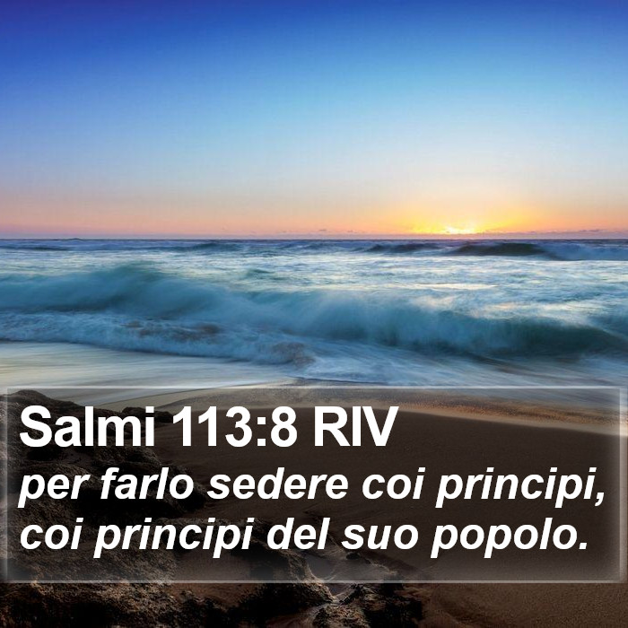 Salmi 113:8 RIV Bible Study