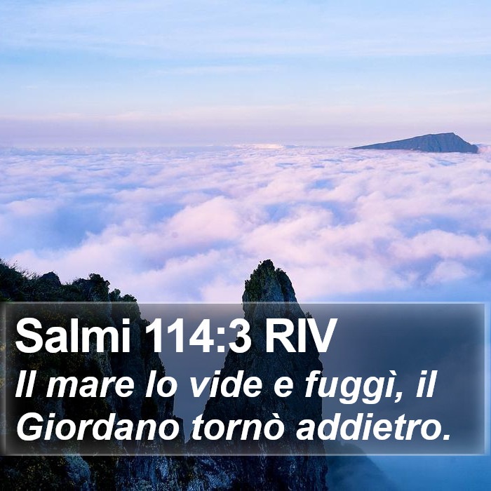 Salmi 114:3 RIV Bible Study