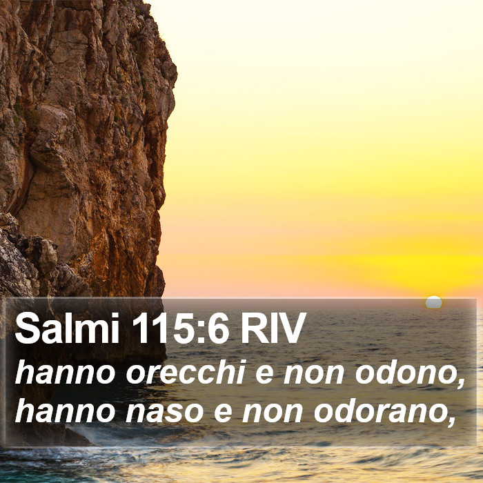 Salmi 115:6 RIV Bible Study