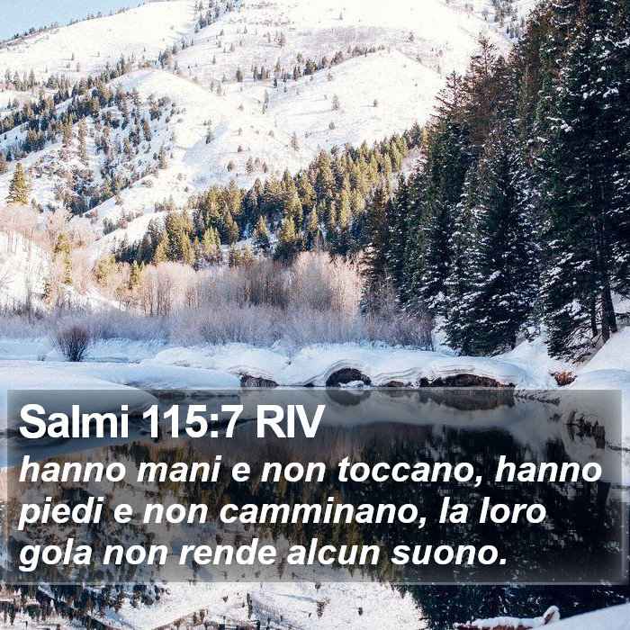 Salmi 115:7 RIV Bible Study