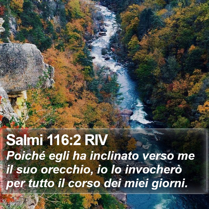 Salmi 116:2 RIV Bible Study