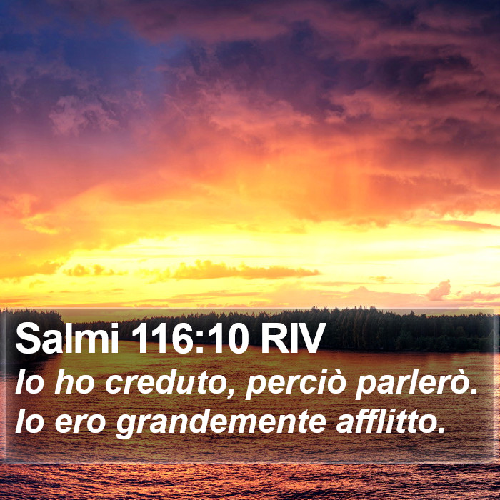 Salmi 116:10 RIV Bible Study