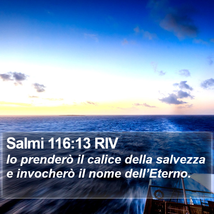 Salmi 116:13 RIV Bible Study