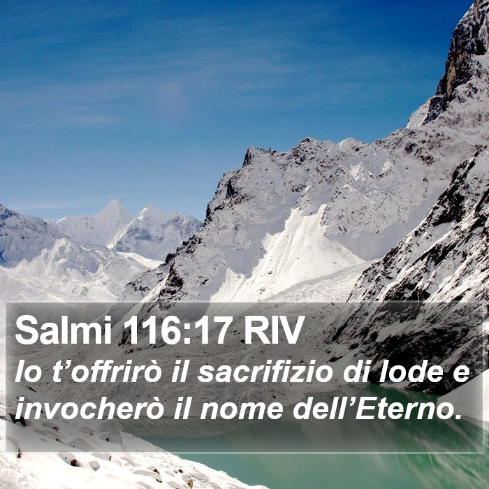 Salmi 116:17 RIV Bible Study