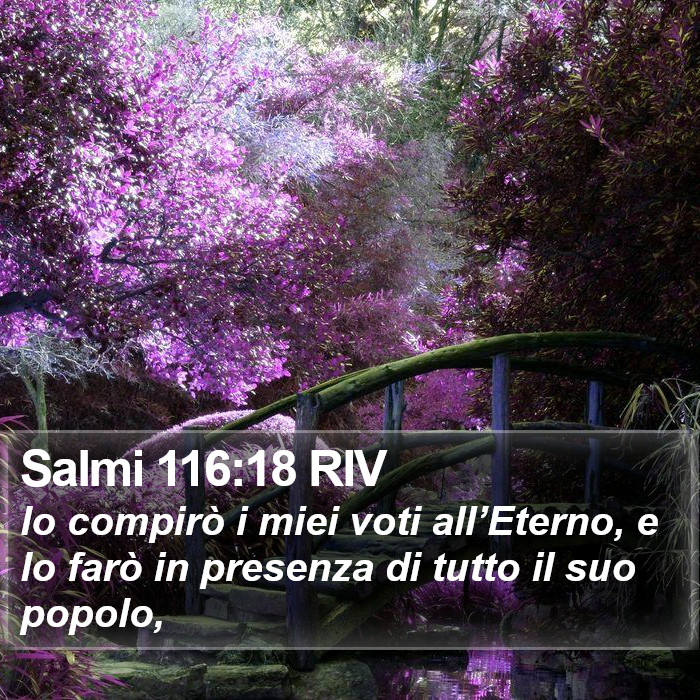 Salmi 116:18 RIV Bible Study