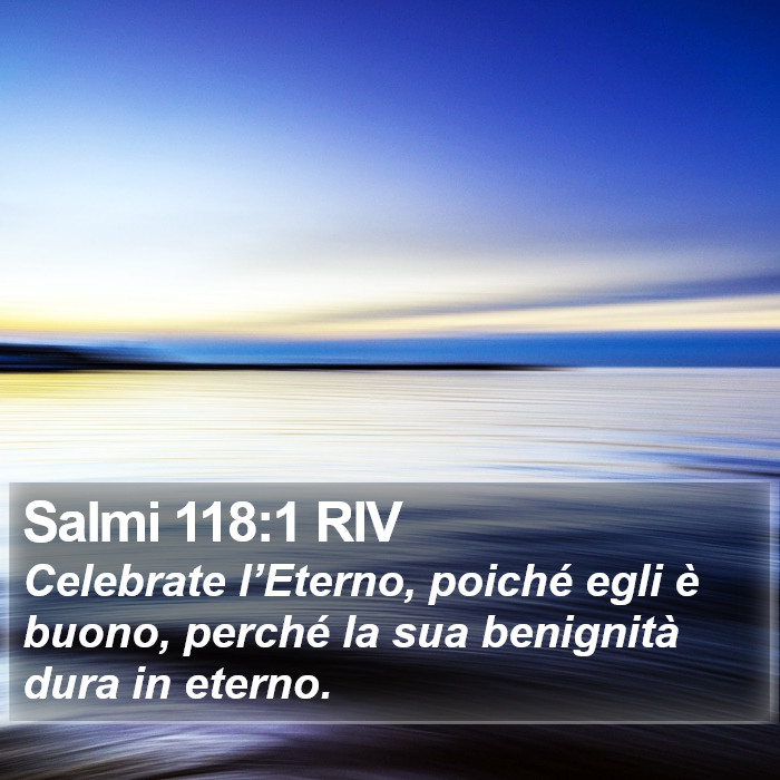 Salmi 118:1 RIV Bible Study