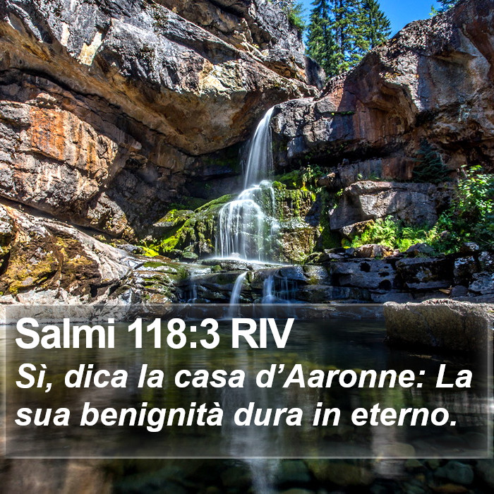 Salmi 118:3 RIV Bible Study