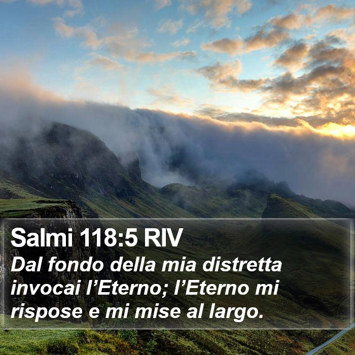 Salmi 118:5 RIV Bible Study