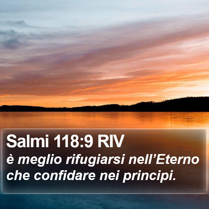 Salmi 118:9 RIV Bible Study