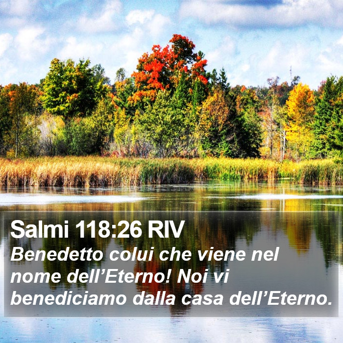 Salmi 118:26 RIV Bible Study