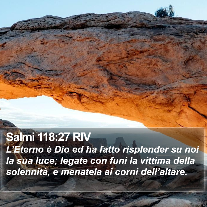 Salmi 118:27 RIV Bible Study